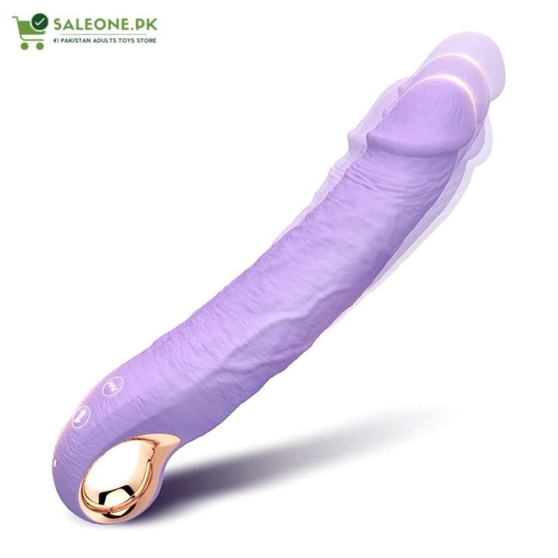 1-5.jpg 9-inch G Spot Dildo Vibrator | Thrusting Sex Toy - Image 1