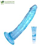 7.9inch Blue Soft Realistic Dildo | Suction Cup