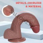 7.8 Inch Silicone Realistic Dildo | Suction Cup - Image 3