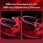 MOVGANI Rose Vibrating Cock Ring | Dual Stimulator - Image 3