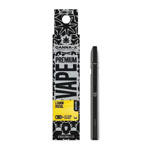 Canna-X-Live-Terpene-CBD-Disposable-Vape-Lemon-Diesel.jpg Canna-X Live Terpenes & CBD Disposable Vape Lemon Diesel - Image 1