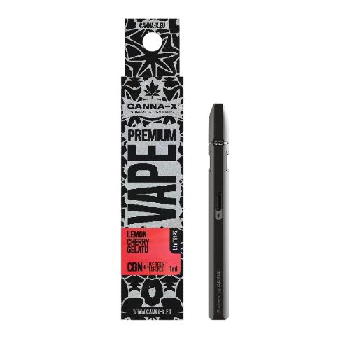 Canna-X-Live-Terpenes-CBΝ-Disposable-Lemon-Cherry-Gelato.jpg Canna-X Live Terpenes & CBΝ Disposable Lemon Cherry Gelato - Image 1