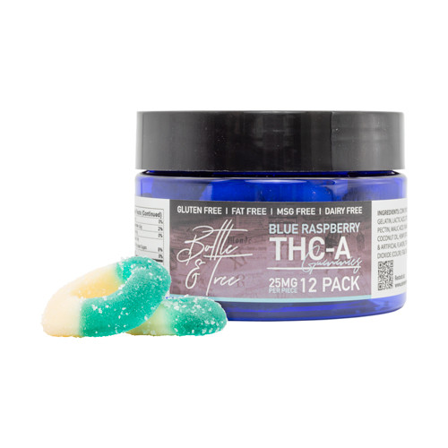 Serene-Tree-THC-A-Gummies-Blue-Raspberry.jpg Bottle & Tree THCA Gummies 300mg Price In Islamabad - Image 1