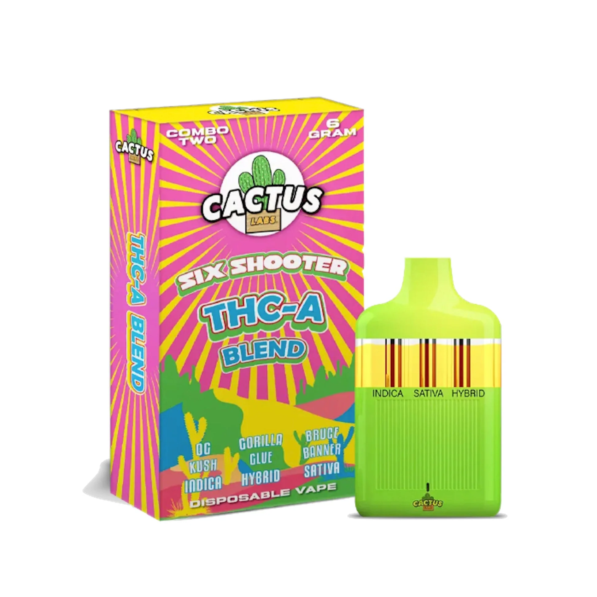 cactus-labs-six-shooter-liquid-diamonds-thc-a-blend-vaporizer-6000mg.webp Cactus Labs Six Shooter Delta 8 Disposable Vape In Islamabad - Image 1