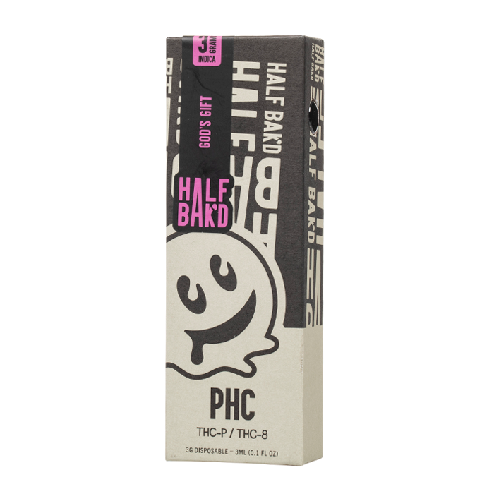 half_baked_phc_disposable.png Half Baked 3g THC-A + THC-P + THC-8 Disposable Vape In Pakistan - Image 1