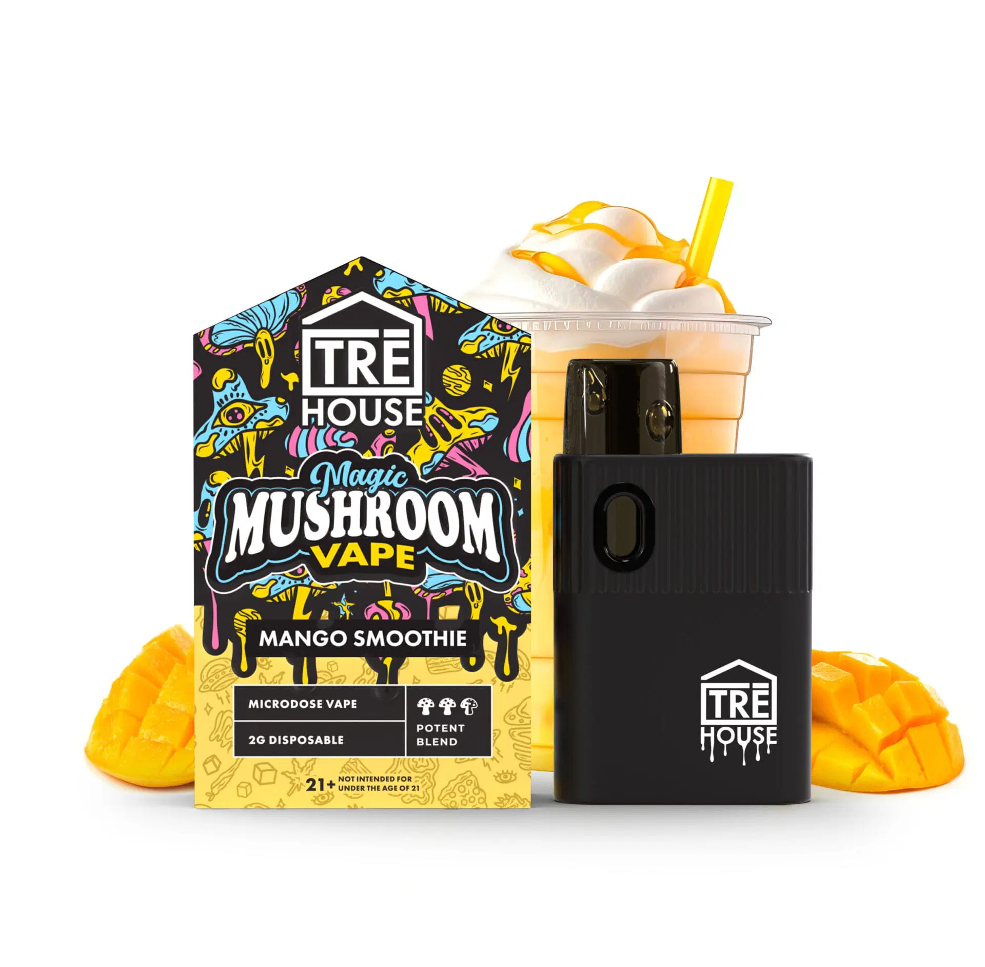 trehouse-photo-render-mushroom-vape-mango-smoothie-fp-jan-17-2024-scaled-1.webp elf thc | Microdose Magic Vape Pen Mango price in Pakistan - Image 1