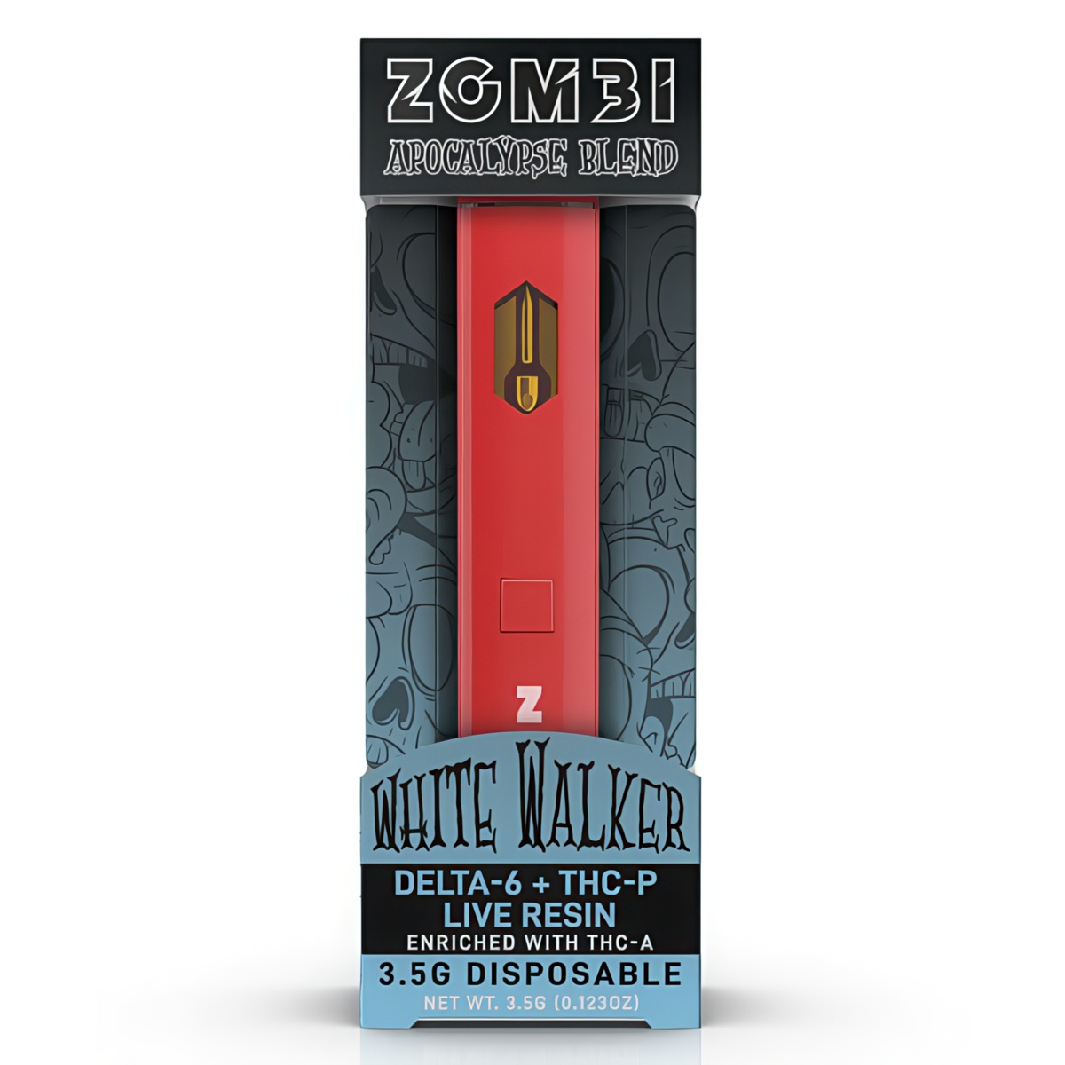 zombi-special-edition-disposable-white-walker-upscaled.jpg Zombie Special Edition Disposable | 3.5g Price - Image 1
